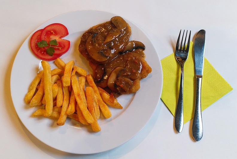 Mittagessen im Café kreativTRaum